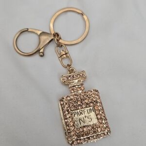 Gold Parfum No. 5 Keychain